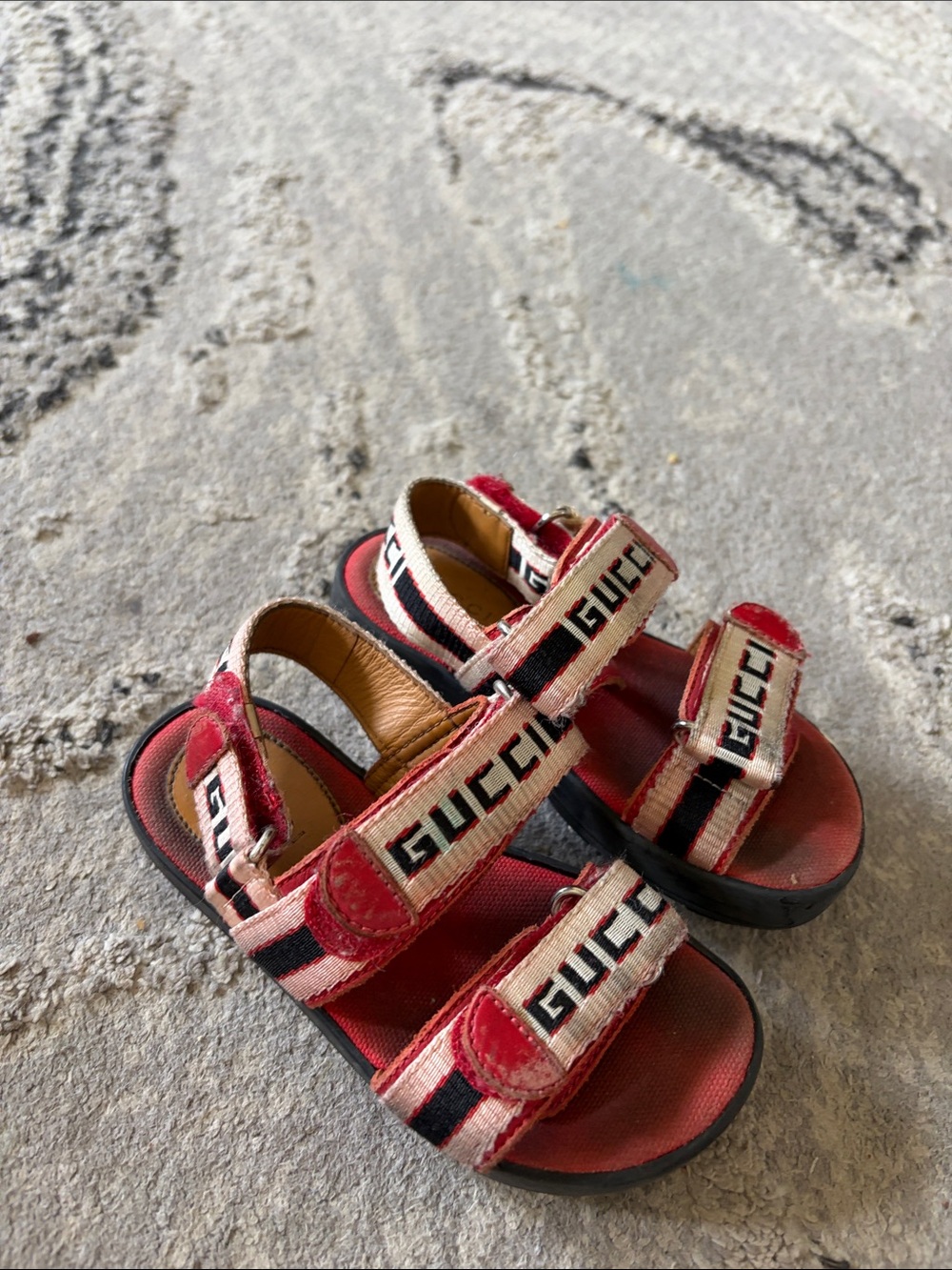 Authentic Gucci Velcro Sandals!